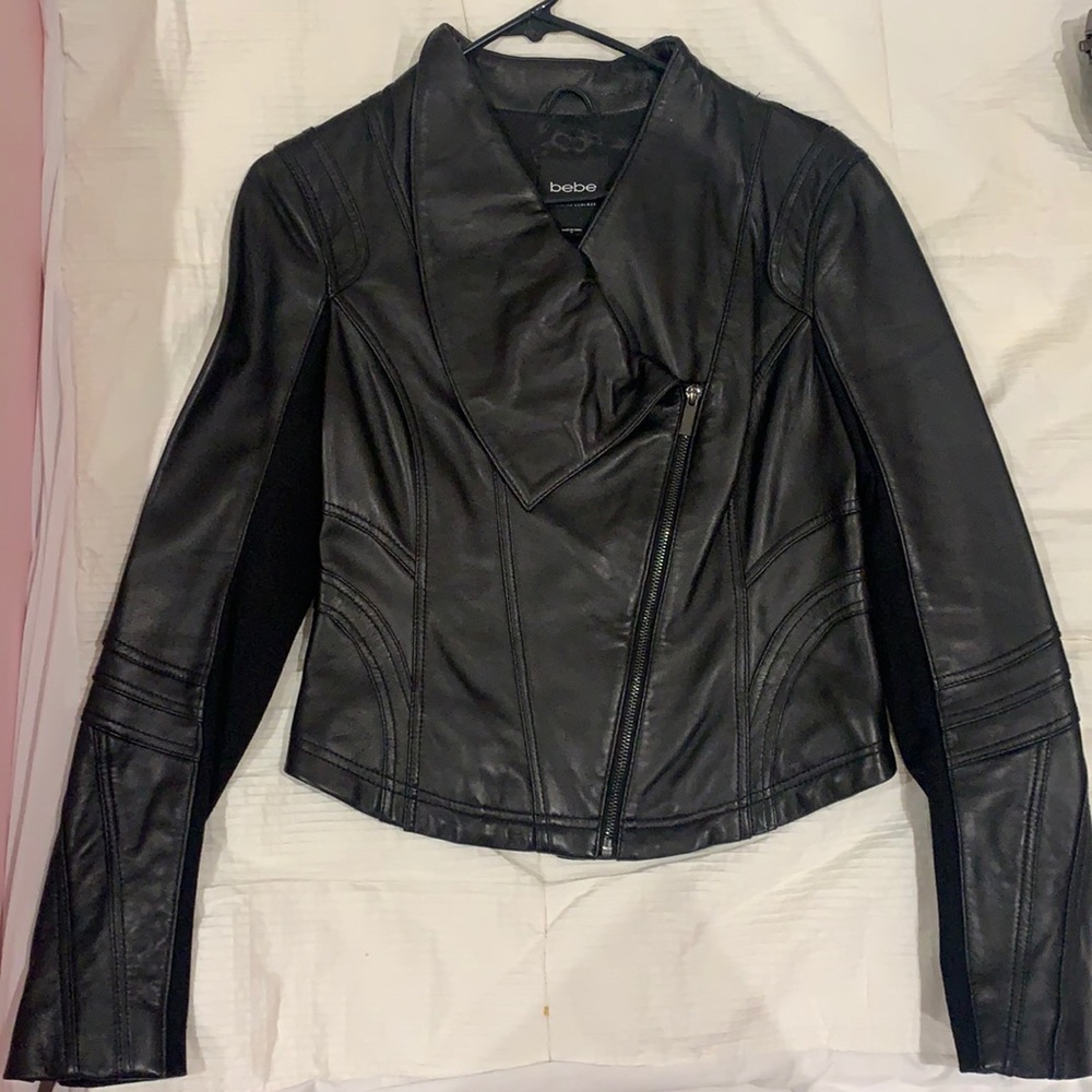 Bebe leather jacket